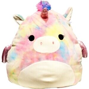 Squishmallows Kellytoy Jaime The Rainbow Pegasus Pegacorn Unicorn Soft Plush 20"